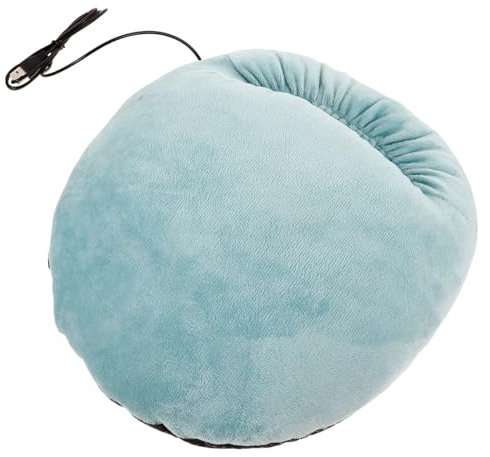 Chauffe-pieds D’hiver USB 1 Pièce en Peluche, Vert, Forme Chaussure