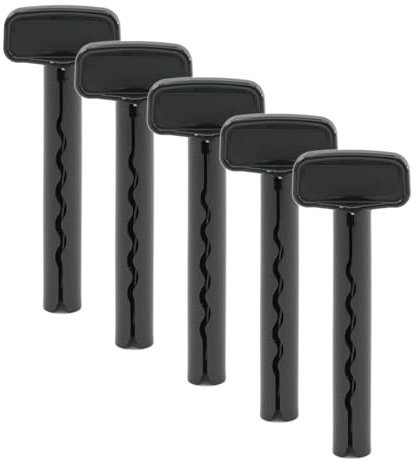 Tubipress® Tubenschlüssel - Made in Germany - Tubenquetscher Tubenentleerer Tubenpresser Tubenboy® - 66mm - 5 Stück - schwarz