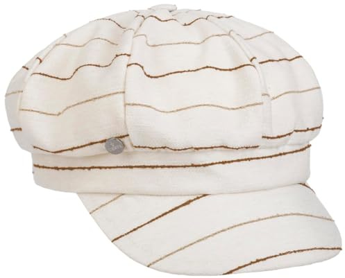 LIERYS Fine Stripes Ballonmütze gestreift Made in Italy Damen Frühling Sommer cremeweiß One Size