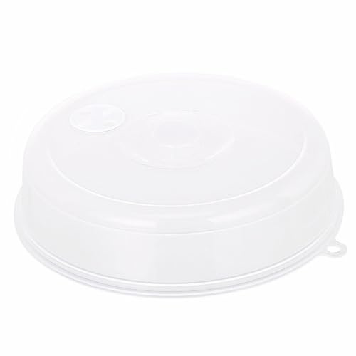 Couvercles d'assiette pour micro-ondes avec aérations réglables pour vapeur, protection contre les éclaboussures de nourriture pour micro-ondes – pour grandes et petites assiettes, bols (S) pratiques