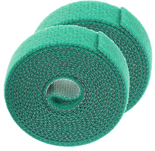 VICASKY 2 bridas reutilizables para plantas, cinta de jardín ajustable para tomates, fresas y plantas trepadoras, duradera, fuerte adhesión