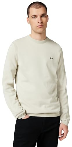 BOSS Pull tricoté pour homme, Beige clair 272, XL