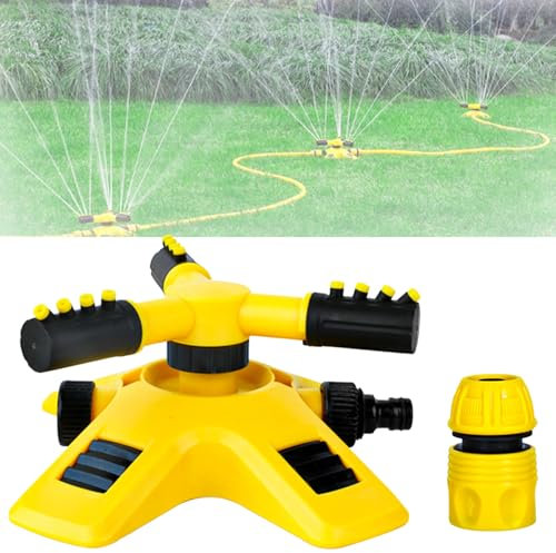Garden Sprinkler, 2025 New Water Sprinkler for Garden, Garden Sprinklers for Lawns, Adjustable 360 Degree Rotation Lawn Sprinkler for Watering Your Plants Flowers Veggies (1Pc)