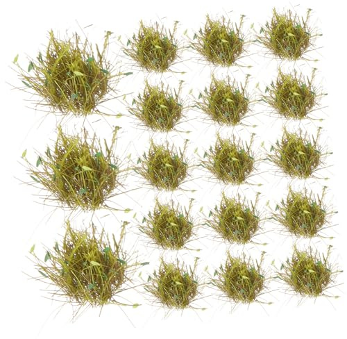 UKCOCO 1 boîte Modèle de Gazon Miniature DIY Touffes Herbe Résine Vertes Décor de Paysage pour Maquettes Ferroviaires Accessoires de Train à Échelle Pelouse Artificielle pour Diorama et