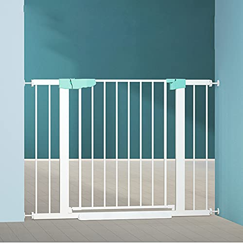 MEVZHH la Puerta de Seguridad Ajusta la Presión de la Puerta de Los Niños Cerrar Automáticamente el Cierre Del Columpio de la Valla de la Escalera Protección de Mascotas para Niños Niñosqueños Niños M