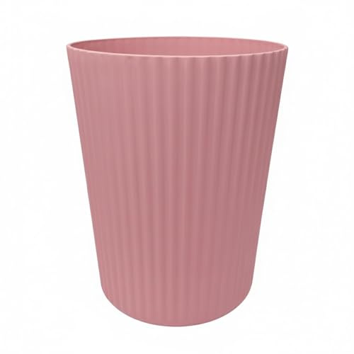 Sinoba Papierkorb ANX Mülleimer Papiereimer 27,8 cm 9L | Pink | Abfalleimer aus stabilem Kunststoff für Kinderzimmer, Büro und Küche. 27,8 cm Höhe, 9 Liter Volumen
