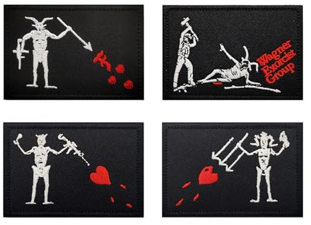 Patch Morale con Bandiera del Pirata Barbanera | Patch Tattica Ricamata con Chiusura a Gancio e Occhiello | Per Giubbotti Tattici, Zaini, Cappelli e Borse (BK02, As shown)