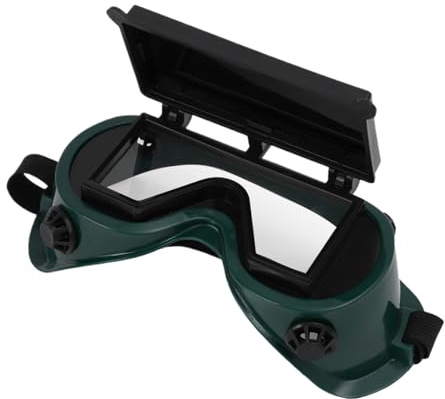 Gafas de soldadura, gafas de molienda con lentes abatibles, protección ocular de corte por plasma, cómodas gafas de seguridad de a prueba de polvo para construcción, taller, fabricación de metal