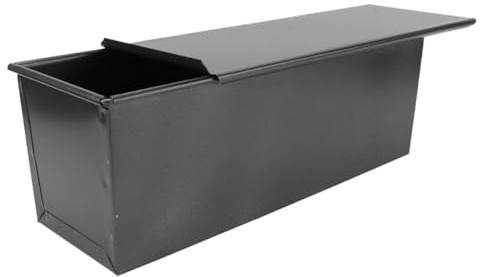 ASAKKURA Stampo per Toast Antiaderente Coperchio in Ferro da 600g, Teglia per Pane e Torta Resistente Riscaldamento Uniforme, Utensile da Forno per Preparazione Fai da Te in Cucina