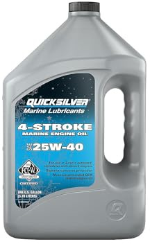 Quicksilver 25W-40 4-Stroke Marine Engine Oil, 1 Gallon