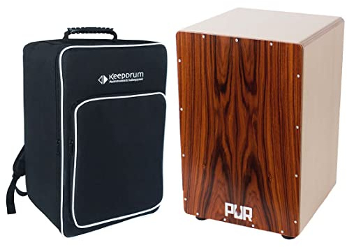 PUR Cajon Vision SP White + keepdrum CB-01 Gigbag Tragetasche