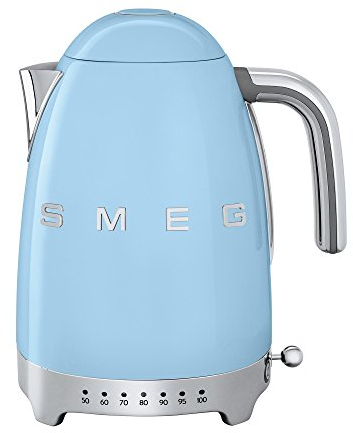 Smeg SMEG KLF04 Wasserkocher variable Temperatur, pastellblau BxHxT 22,3x28x17,1cm Neues Modell