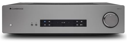 Cambridge Audio CXA61-60 Watt separater integrierter Stereo-Verstärker HiFi-System mit Bluetooth aptX HD und ESS Sabre DAC - Lunar Grey