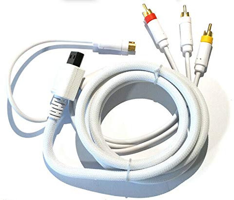 Cavo Video Composito AV/S-Video S-VHS e Audio RCA Per Nintendo WII hd tv composite