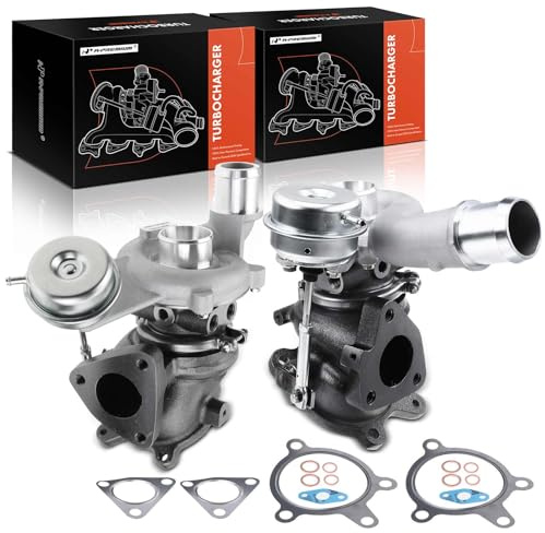 A-Premium 2Pcs Left and Right Complete Turbo Turbocharger Kit, with Wastegate Actuator & Gasket, Compatible with Ford Explorer, Flex, Police Interceptor, Taurus, MKS, MKT, 3.5L, Replace# AA5E-9G438-GD