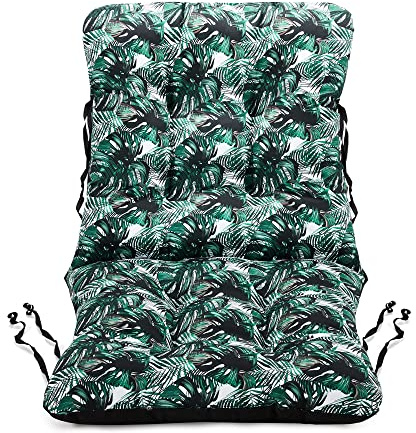 SuperKissen24. Cuscino per Sdraio Resistente e Comodo per Sedie Reclinabili, Spiaggine e Poltrone da Giardino (48x96x7 cm, Exotic)