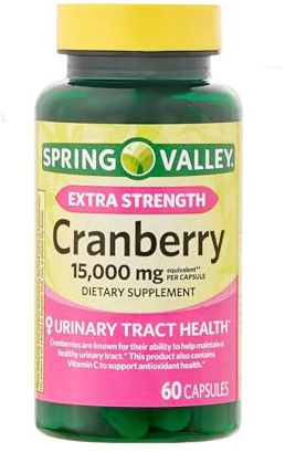 Unique Bundle Store Extra Strength Cranberry Extract 300mg (50:1 Concentrate), 60 Capsules - Dietary Supplement (Pack of 1)
