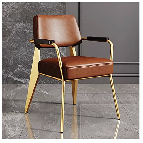 BTZHY Relaxsessel Sessel,Akzentstuhl, Ledersessel, bequemer Clubsessel, Vintage-Akzent für Wohnzimmer, einzelner Lounge-Sessel für kleine Räume, Bürocouch
