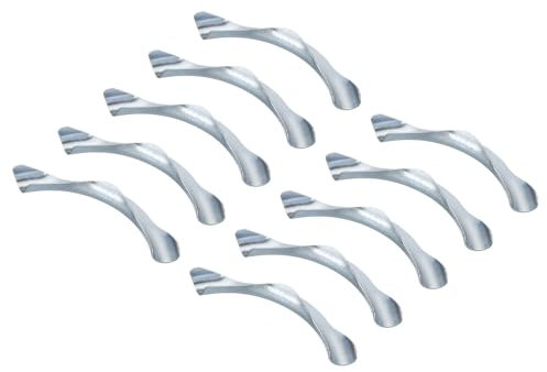 PATIKIL 16mm PEX Tube Bend Support, 10 Pack Silver Galvanized Iron 90 Degree Elbow Bend Support for Copper PEX Pipe Tubing