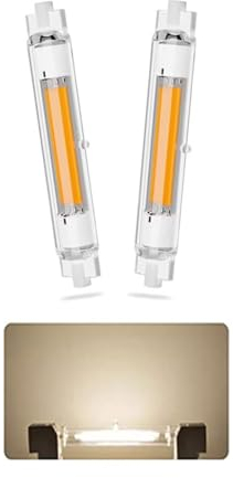 AEPOYU R7S LED 78mm Dimmbar Lampen, LED R7S Leuchtmittel 78mm Birne Glühbirne 15W, Natürliches Weiß 4000k, R7S LED Bulbs Ersetzt 150W Halogen Leuchtmittel 2er Pack