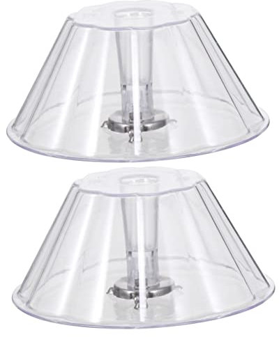 Veemoon 2piezas Depósito Aceite Ventilador Práctico y Resistente Para Campanas Extractoras