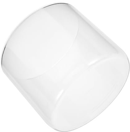 Happyyami Kleines Rundes Glasaquarium 1000 Ml Klares Glas Fischbecken Tisch Aquarium Für Garnelen Und Goldfische Wohn Und Bürodekoration