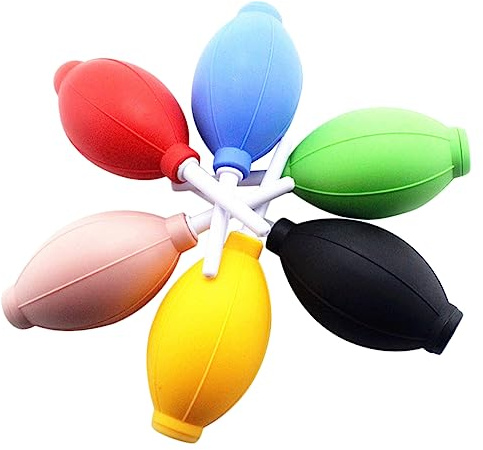 Gadpiparty Air Blower Dust Cleaner Pump Ball and Computer Keyboard for Camera Lens 6pcs Lightweight TPE Material Compressed Air Equipment for Cleaning Dust in Ink Painting and Eyelash