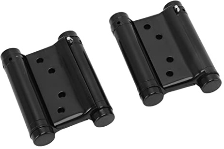 Stainless Steel Two Way Door Hinge, Automatic Closing Gate Spring Hinge, Black Plated, for Cabinets, Wardrobe Doors, Cupboard Doors, Flip Down Doors