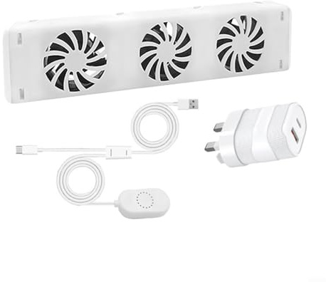 ZYNCUE Smart Radiator Fan, Radiator Fan Radiator Booster Extension Set, Magnetic Ventilator Fan, For Fireplace And Radiators To Boost Heating Efficiency