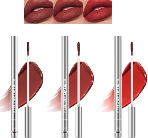 3Pcs Peel Off Lip Liner Fleck,Wasserdichter Peel Off Matte Finish Lippenfleck,Liquid Lipstick Pigmented Lip Pencil,Hochpigmentierter Lipgloss für Frauen,Lip Liner Tattoo Hochpigmentierter