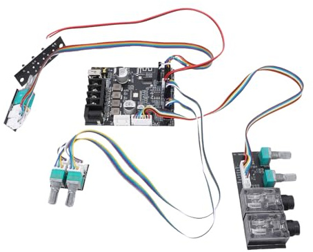Qcwwy Audio Amplifier Circuit Power Amplifier Board Channel Amp Board for Home Outdoor DIY Speakers Aux or Bt Input Methods Home Appliance Parts