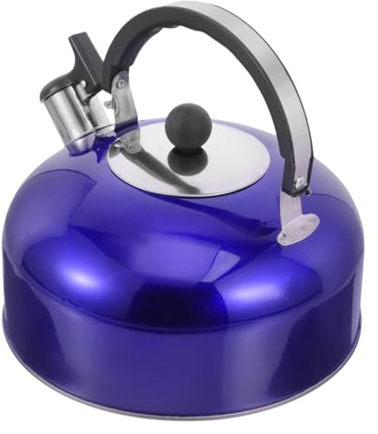 TOYANDONA Bollitore Acciaio Inossidabile con Fischio Capacità e Design Semplice Adatto per Fornelli Gas e Induzione Bollitore per Acqua e Tisane con Beccuccio e Manico Termico Ergonomico