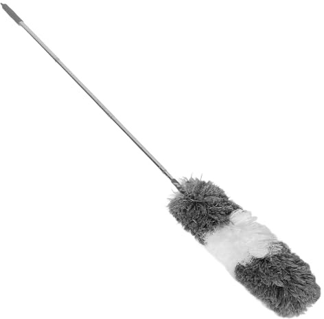 HAMPPLIES Plumeau Poussière Rétractable Microfibre Electrostatique Brosse Extensible pour Nettoyage Maison et Voiture avec Manche Télescopique Ajustable