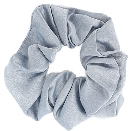 XOYIXOYI Hårsnodd för kvinnor, flickor, mjuk, elastisk hästsvanshållare, armbandstillbehör, inga skador på hårsnoddar för dagligt bruk, bröllop, fest, skola, (silvergrå)