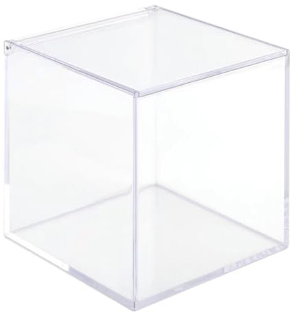 SUPVOX Contenedor Acrílico Transparente para Cápsulas de Café y Bolsitas de Té, Caja Organizadora con Tapa, Tamaño 12x12 Cm, Almacenamiento Portátil para Cocina, Hogar y Cafeterías