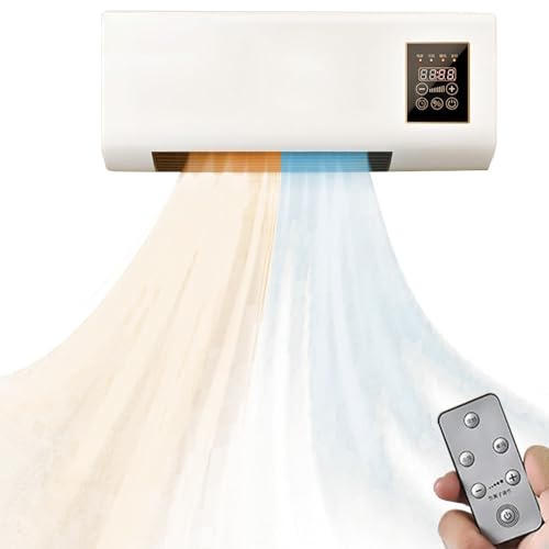 Portable 2000W Air Conditioner with Heating - Wall-Mounted AC for Home Office Bedroom - Remote Included