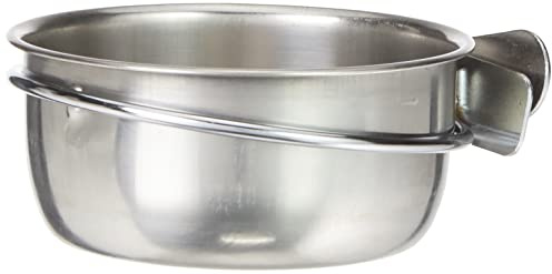 Nobby Edelstahlnapf mit Befestigung, Ring mit Schraube, 10,0 cm 0,25 ltr, 1 Stück