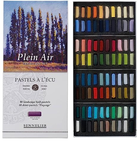 Savoir Faire Sennelier Soft Pastellkreide, halbes Stick-Set, 80 Stück