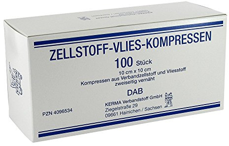Zellstoff Vlies Kompressen 10x10 cm Unsteril