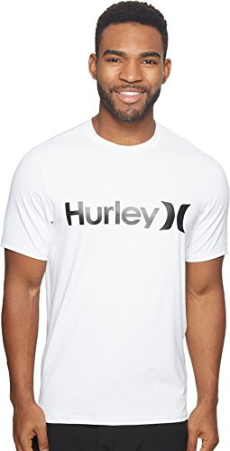 Hurley Herren Lycra und Rashguard M ONE&ONLY SURF Shirt S/S, White, XL, 894630