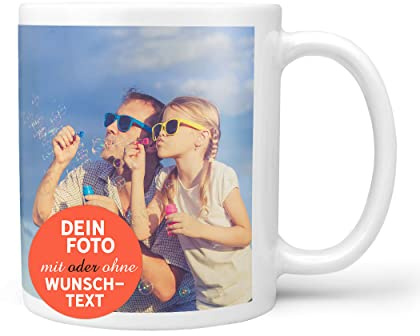 Sunnywall Keramik Tasse Kaffeebecher Selbst Gestalten Foto Text Motiv Büro | Kaffeetasse Teetasse Keramikbecher 330 ml spülmaschinengeeignet für Kaffee Tee Büro Alltag Geschenkidee Geschenktasse