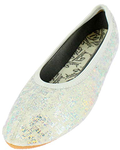 Beck Mädchen Glamour Gymnastikschuhe, Silber, 32 EU