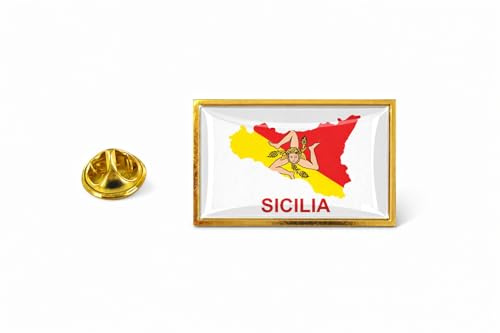 Akachafactory Pin Pin Anstecker Flagge Sizilian
