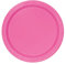 Unique Party- Assiettes en Carton Écologiques-23 cm-Couleur Rose Vif-Paquet de 16, 31250EU, Dark Pink