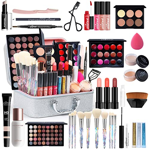 RoseFlower Coffret Maquillage Femme, Trousse de maquillage complète avec Palette de Fard à Paupières Yeux Maquillage Cosmetics Palettes de Maquillage Professional Trousse de Maquillage#3