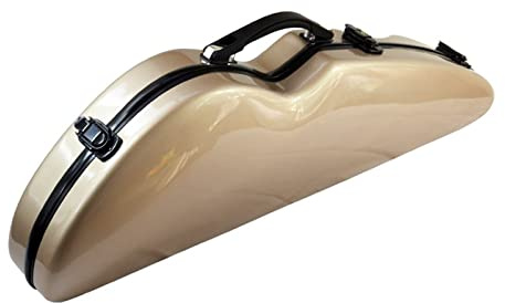 Leichter Dreieckiger 4/4-Größen-Composite-Kohlefaser-Verschleißfester Kompressions-Hartschalenkoffer Für Violine Fachmann Geigenkoffer (Color : 01)