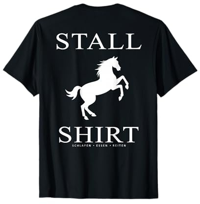 Stall Shirt / Pulli Reiterin Pferdesport Pferderennen Pferd T-Shirt