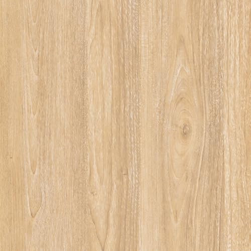 Arthome Auto Adhésif Papier Peint Clair Marron Chêne, 40cm x 3m Naturel Bois Grain rayé Rustique Autocollant Film Amovible Imperméable Vinyle Papier peint pour meubles