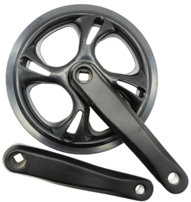 Harilla Ensemble de manivelle de vélo Pièces de Rechange pour vélo Pédalier Conique carré léger en Aluminium Robuste Ensemble de manivelle 165 mm