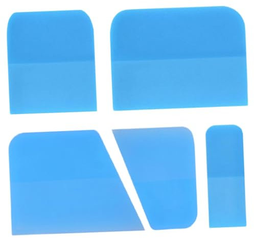 FLCPJGV 5 Pezzi Spatole PPF he Spatole in TPU Strumento per pellicole per auto Strumenti per oscurare finestre facili da usare per pellicole di, Blu